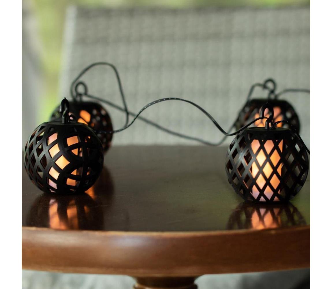 LED Napelemes lánc 60xLED/2m 400 mAh IP44 340000820