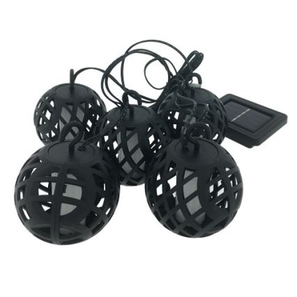 LED Napelemes lánc 60xLED/2m 400 mAh IP44