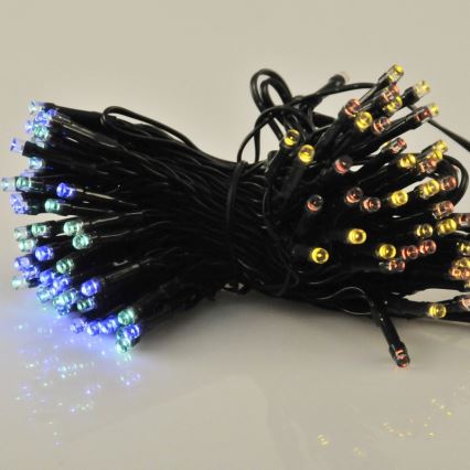 LED Napelemes lánc SHINE MULTI 100xLED/1,2V 11,9 m IP44