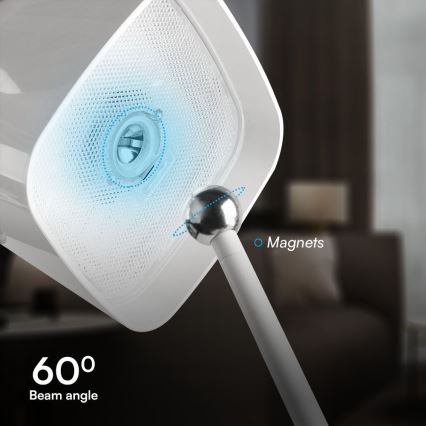 LED Napelemes dimmelhető mágneses érintős újratölthető asztali lámpa LED/5W/5V 3000-6000K 3600 mAh IP65 fehér