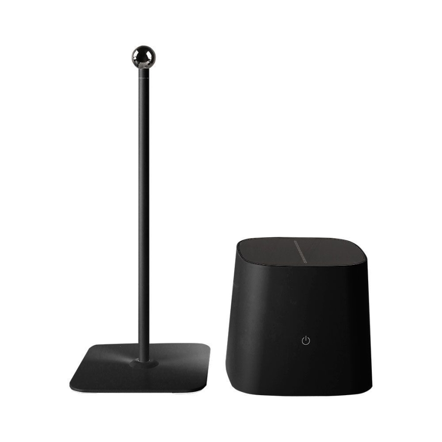 LED Napelemes dimmelhető mágneses érintős újratölthető asztali lámpa LED/5W/5V 3000-6000K 3600 mAh IP65 fekete