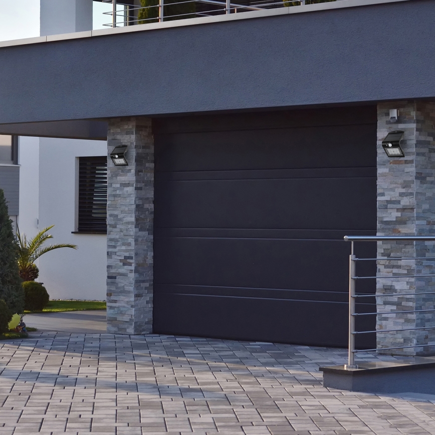 LED napelemes lámpa mozgás- és alkonyatérzékelővel LED/1,5W/1200 mAh 3,7V IP65