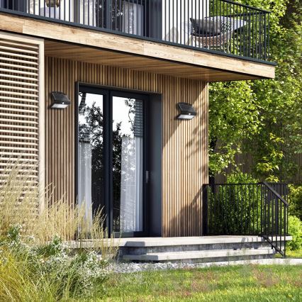 LED napelemes lámpa mozgás- és alkonyatérzékelővel LED/6,8W/4000 mAh 3,7V IP65