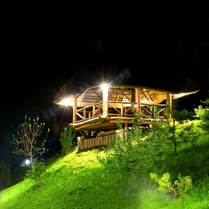 LED napelemes reflektor DUO érzékelővel LED/1W/3,7V 1200 mAh IP44