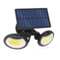 LED Napelemes reflektor érzékelővel 2xLED/4W/5V IP65 2000 mAh