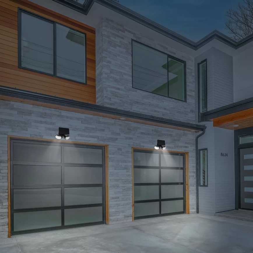 LED Napelemes reflektor érzékelővel 2xLED/4W/5V IP65 2000 mAh