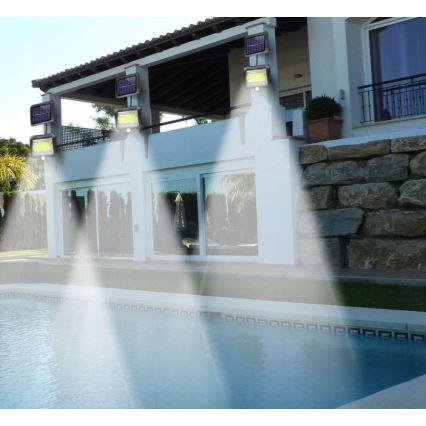 LED Napelemes reflektor érzékelővel INTEGRA LED/3W/3,7V 1200 mAh IP44 + távirányítás