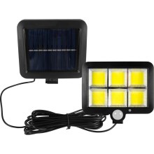 LED napelemes reflektor érzékelővel LED/1,5W/3,7V 6000K IP44