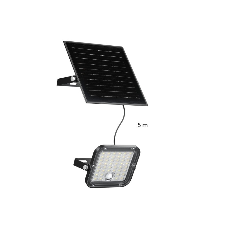 LED-dimmelhető napelemes reflektor érzékelővel LED/10W/3,7V 3000/4000K IP65 3600 mAh + távirányító