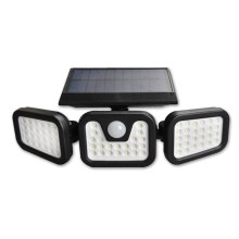 LED Napelemes reflektor érzékelővel LED/15W/3,7V IP54 4500K