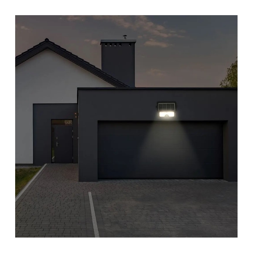 LED napelemes reflektor érzékelővel LED/5W/3,7V IP65 4000K 3000 mAh