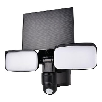 LED napelemes reflektor érzékelővel LED/9W/3,7V 3600 mAh IP54