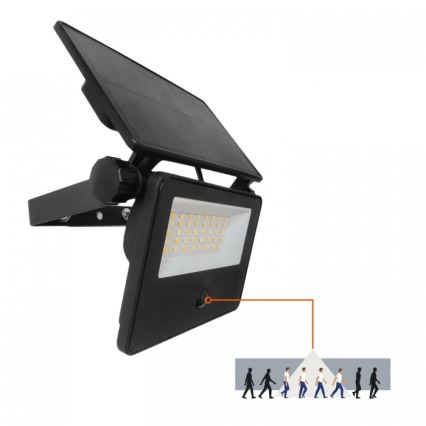 LED napelemes reflektor érzékelővel NCS G2 LED/20W/3,7V 3000/4000/6500K IP54 2600 mAh