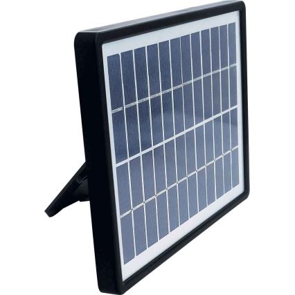 LED Napelemes reflektor érzékelővel TOMI LED/10W/7,4V 1800 mAh IP44 fekete