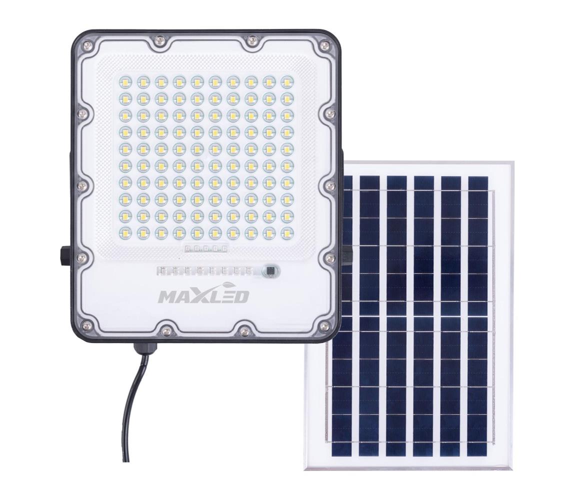 LED Napelemes reflektor LED/50W/3,2V 4500K IP65 + távirányítás 5903271845248