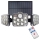LED Napelemes reflektor mozgás- és szürkületérzékelővel LED/20W/3,7V 1200 mAh IP44 + távirányító