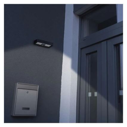 LED Napelemes reflektor mozgásérzékelővel LED/3,7V 3000mAh 4000K IP65 fekete