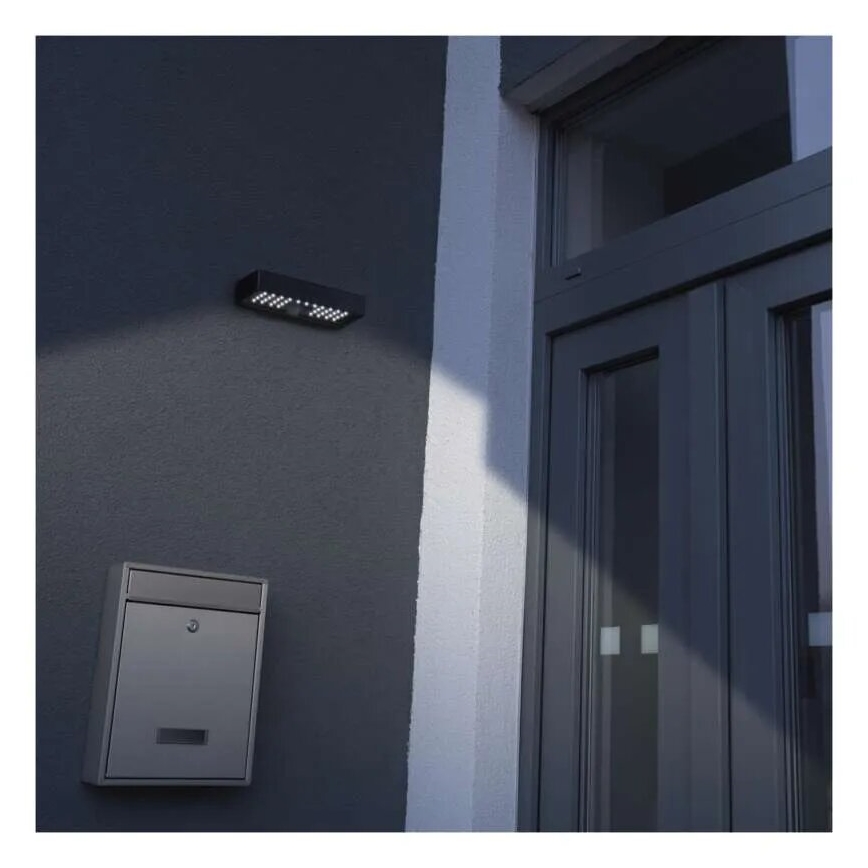 LED Napelemes reflektor mozgásérzékelővel LED/3,7V 3000mAh 4000K IP65 fekete