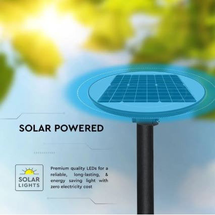 LED Napelemes utcai lámpa érzékelővel LED/10W/3,2V 6500K IP65 25000 mAh + távirányítás