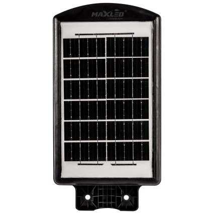 LED Dimmelhető napelemes utcai lámpa érzékelővel LED/120W/6V 11000 mAh 6500K IP65 fekete + távirányítás
