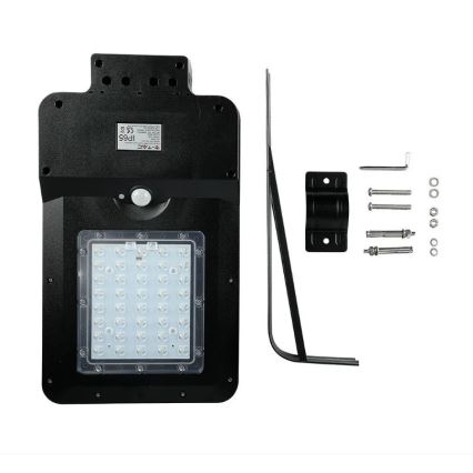 LED Napelemes utcai lámpa érzékelővel LED/15W/7,4V 4000K IP65 10800 mAh