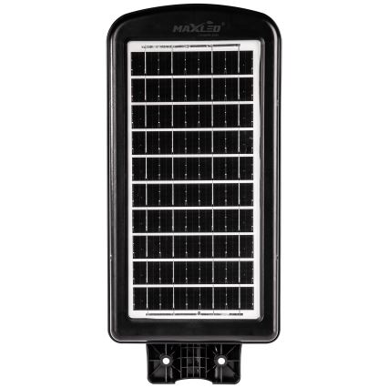 LED Dimmelhető napelemes utcai lámpa érzékelővel LED/180W/6V 11000 mAh 6500K IP65 fekete + távirányítás