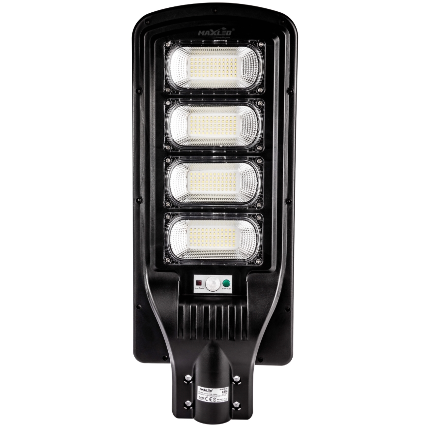 LED Dimmelhető napelemes utcai lámpa érzékelővel LED/240W/6V 11000 mAh 6500K IP65 fekete + távirányítás