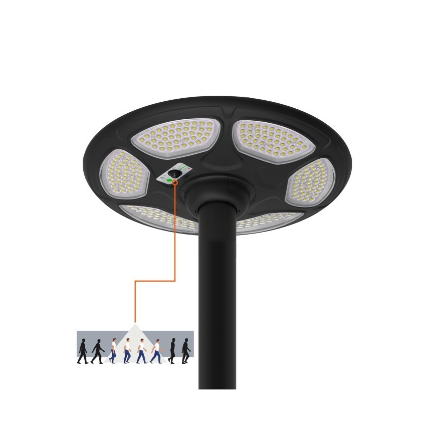 LED napelemes utcai lámpa érzékelővel SOLSUMI LED/25W/3,2V IP54 25000 mAh + távirányítóval