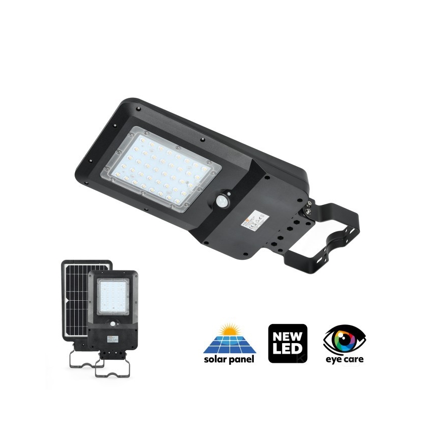 LED napelemes utcai lámpa érzékelővel STREET LED/15W/7,4V 4000K IP65 5400 mAh