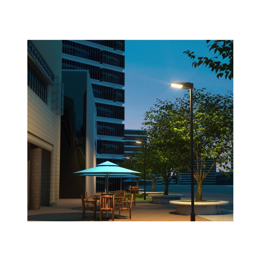 LED dimmelhető napelemes utcai lámpa érzékelővel STREET LED/30W/9,6V 3000/4000K 6000 mAh IP65 + távirányító