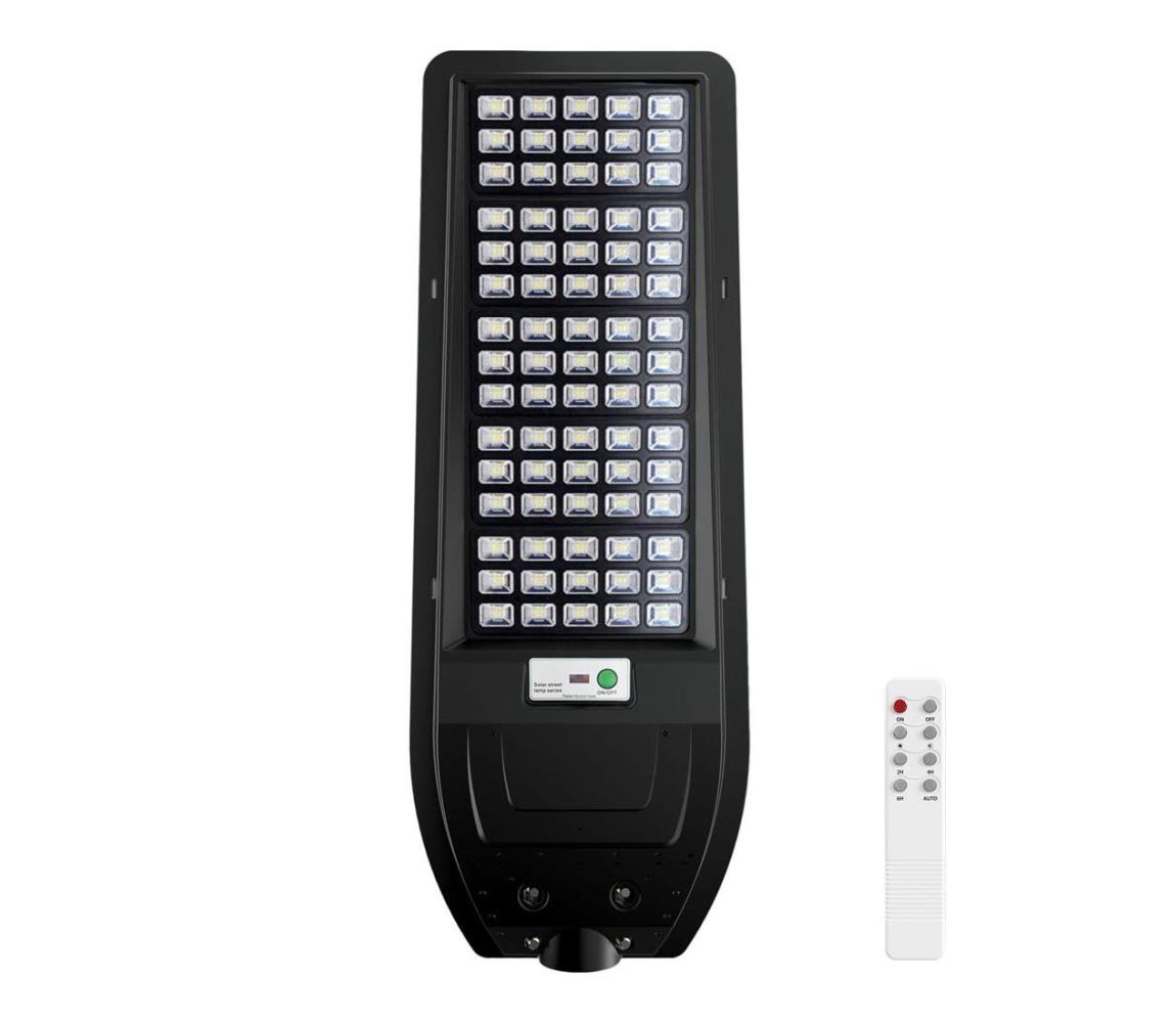 LED Napelemes utcai lámpa VIA 200W/20000 mAh 3,2V 6000K IP54 + távirányítás