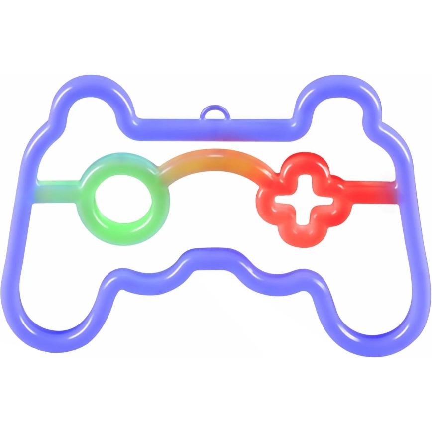 LED Neon fali dekoráció GAME LED/3W/3xAA USB kék