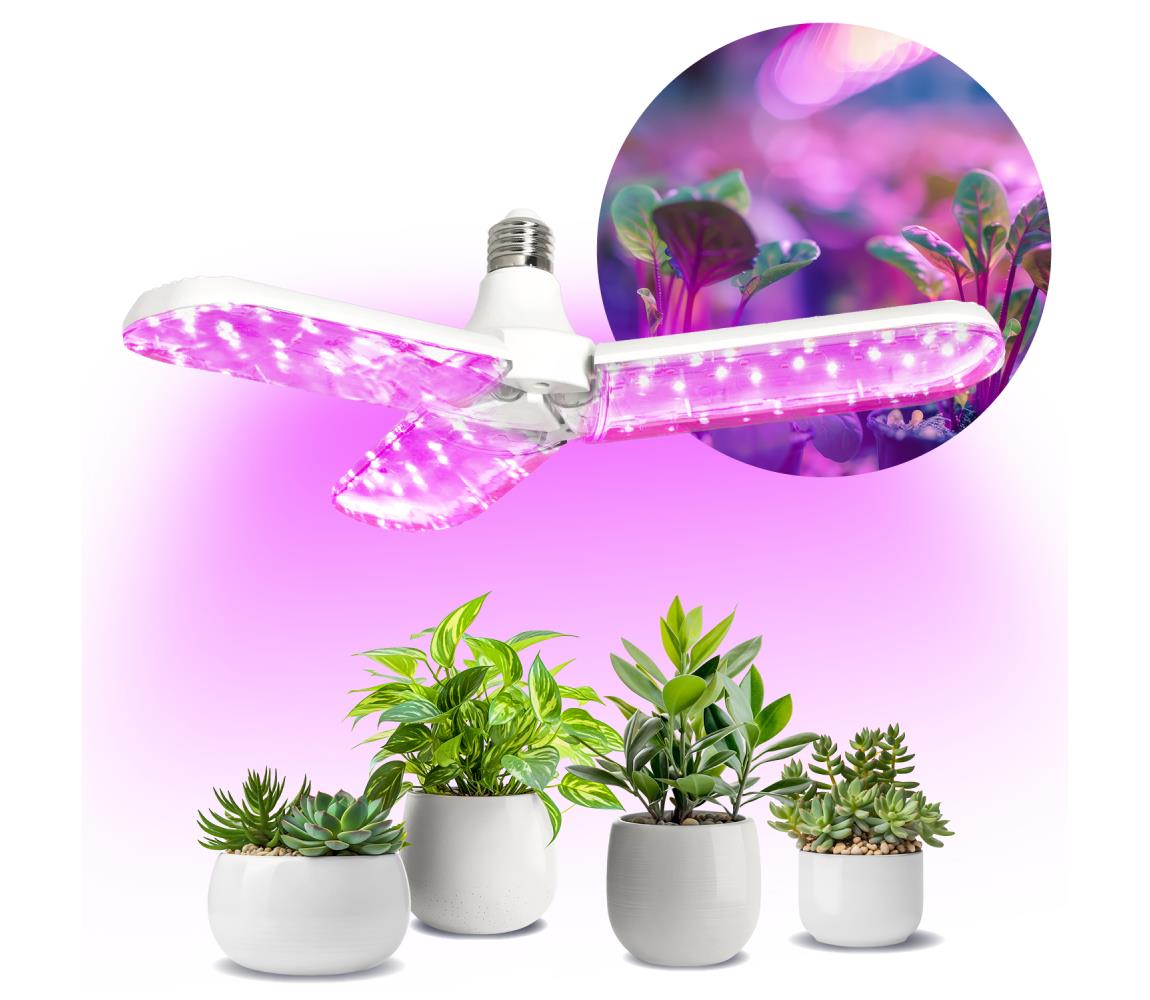 LED Növénynevelő izzó PLANTY E27/24W/230V 1200K KDSN00000077