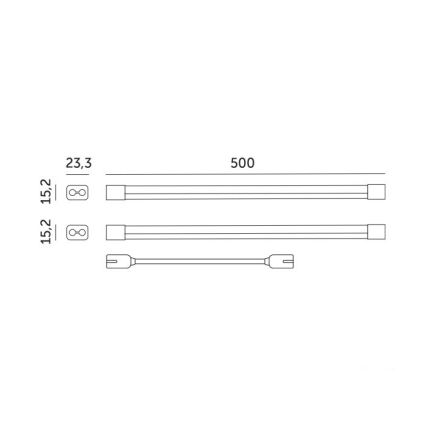 LED Növénytermesztő lámpa GROWLY 2xLED/8,5W/230V fehér