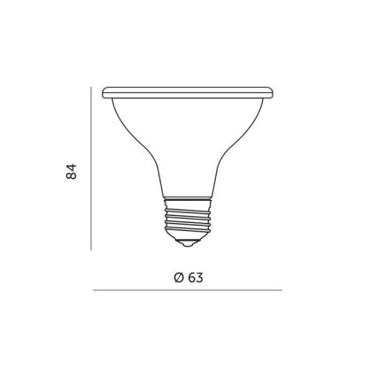 LED Növénytermesztő Izzó PLANTY E27/7W/230V 1200K fekete