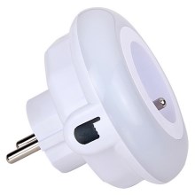 LED Orientációs lámpa alkonyérzékelővel és aljzattal LED/0,6W/230V