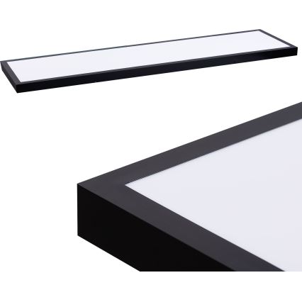 LED Panel LED/60W/230V 4000K 30x120 cm fekete