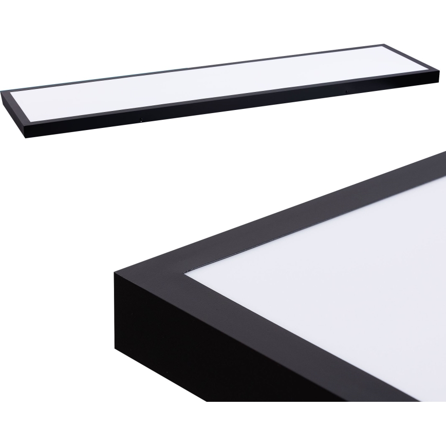 LED Panel LED/60W/230V 4000K 30x120 cm fekete