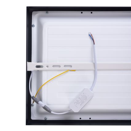 LED Panel LED/60W/230V 4000K 30x120 cm fekete