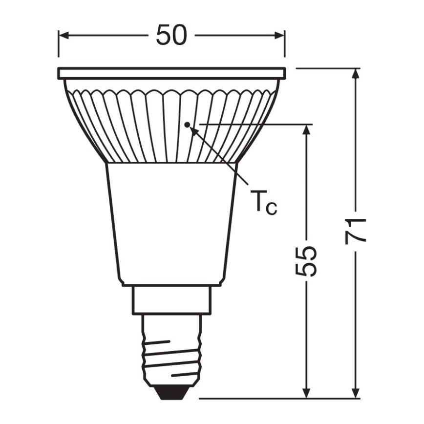 LED PAR16 reflektorizzó E14/4,5W/230V 2700K 36° - Ledvance