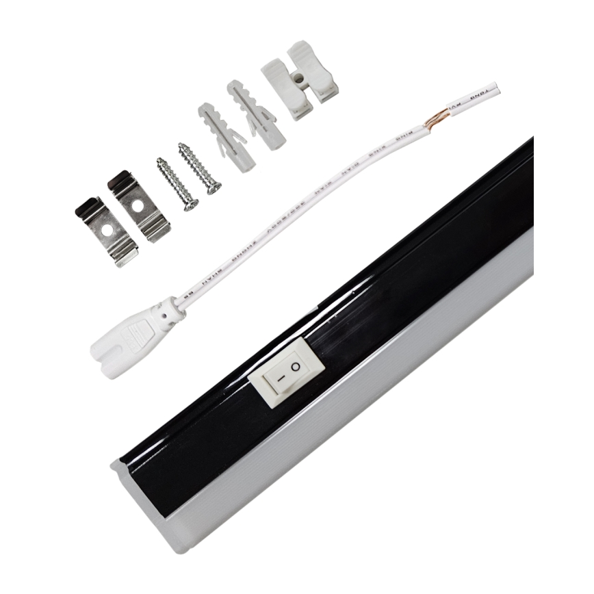 LED pult alatti lámpatest TUBE LED/18W/230V 120 cm fekete