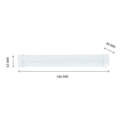 LED Pultmegvilágító AQUATICA LED/15W/230V 3000K IP44