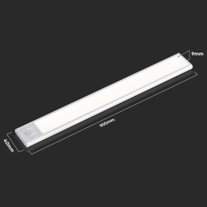 LED Pultmegvilágító érzékelővel LED/2,5W/5V 4000K 3000 mAh