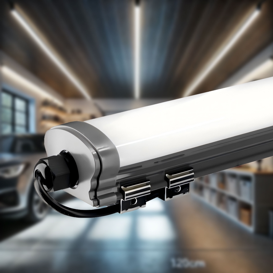 LED Pultmegvilágító LED/60W/230V 6000K 120 cm IP65 fekete