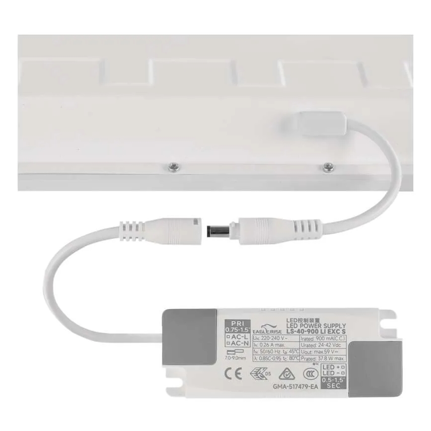 LED raszteres álmennyezeti panel DIXXO LED/36W/230V 4000K 60x60 cm fehér