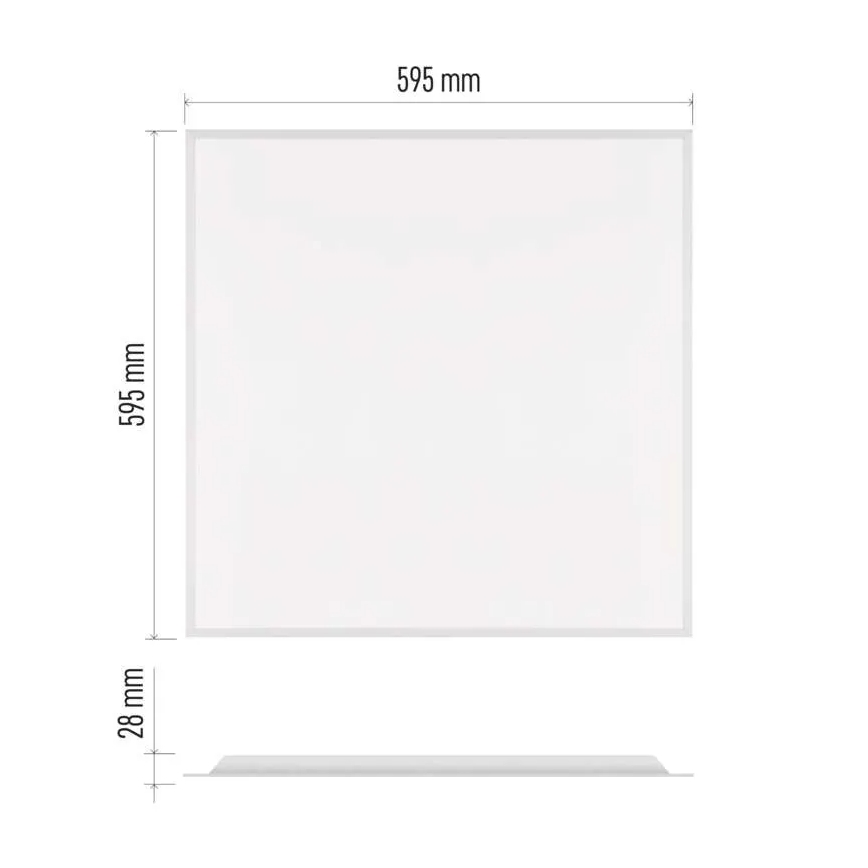 LED raszteres álmennyezeti panel DIXXO LED/36W/230V 4000K 60x60 cm fehér