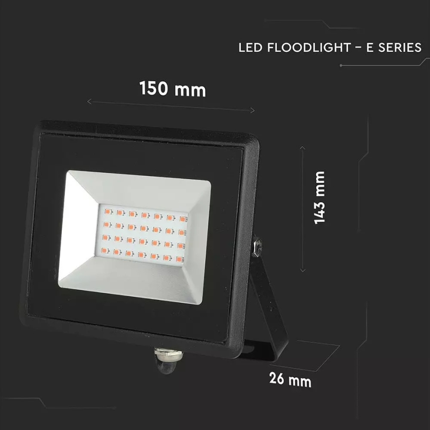 LED Reflektor LED/20W/230V IP65 rózsaszín fény
