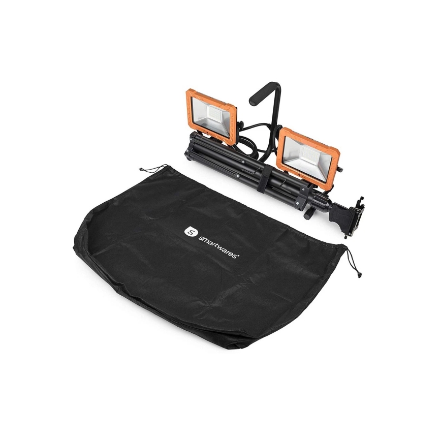 LED reflektor állvánnyal 2xLED/30W/230V 4000K IP65 narancssárga/fekete