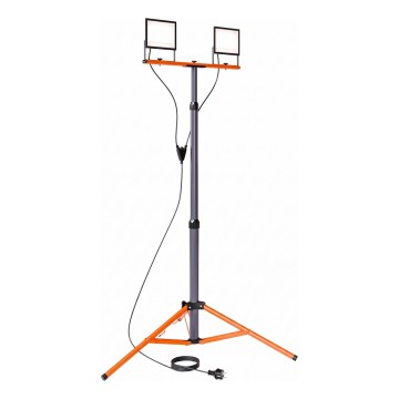 LED reflektor állvánnyal 2xLED/50W/230V 4500K IP65 fekete/narancssárga