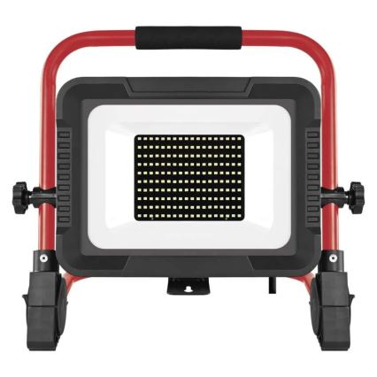 LED reflektor állvánnyal ELION LED/100W/230V 4000K IP65 piros/fekete